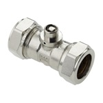 Rechte koppeling met ontluchter